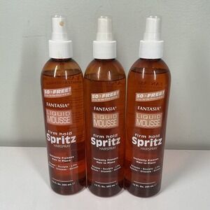 (3 Pack) Fantasia Liquid Mousse Firm Hold Spritz Hair Spray, 12 Oz.